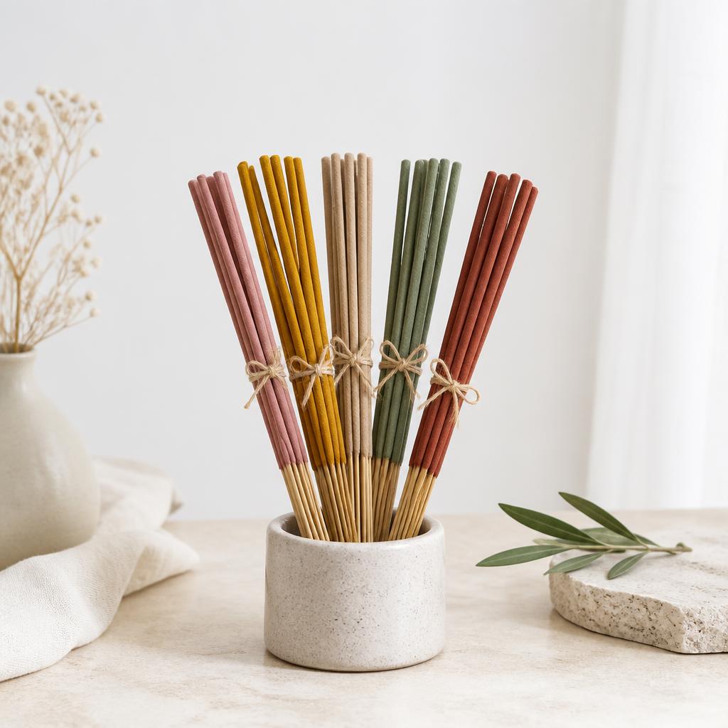 Hand-dipped incense sticks